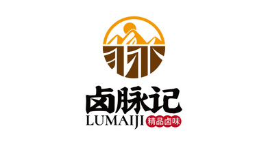 卤脉记餐饮品牌LOGO设计