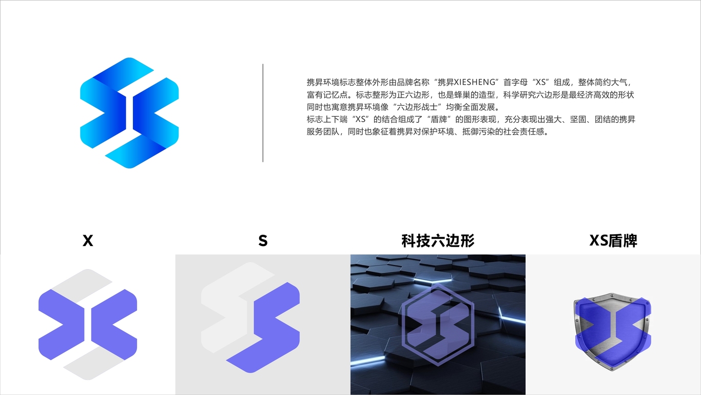 XIESHENG環(huán)境固體廢棄物處理企業(yè)logo設(shè)計(jì)圖1