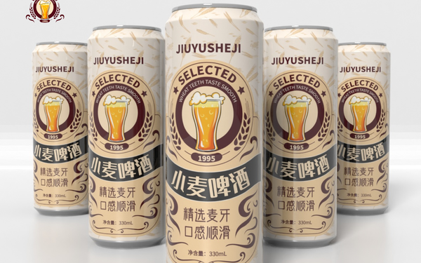 小麥啤酒易拉罐包裝設(shè)計(jì)