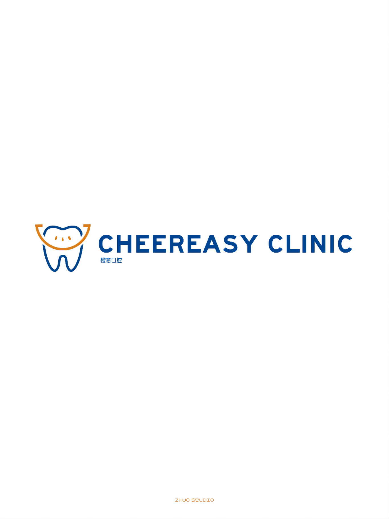 橙意口腔CHEEREASY CLINIC品牌LOGO設(shè)計(jì)圖0