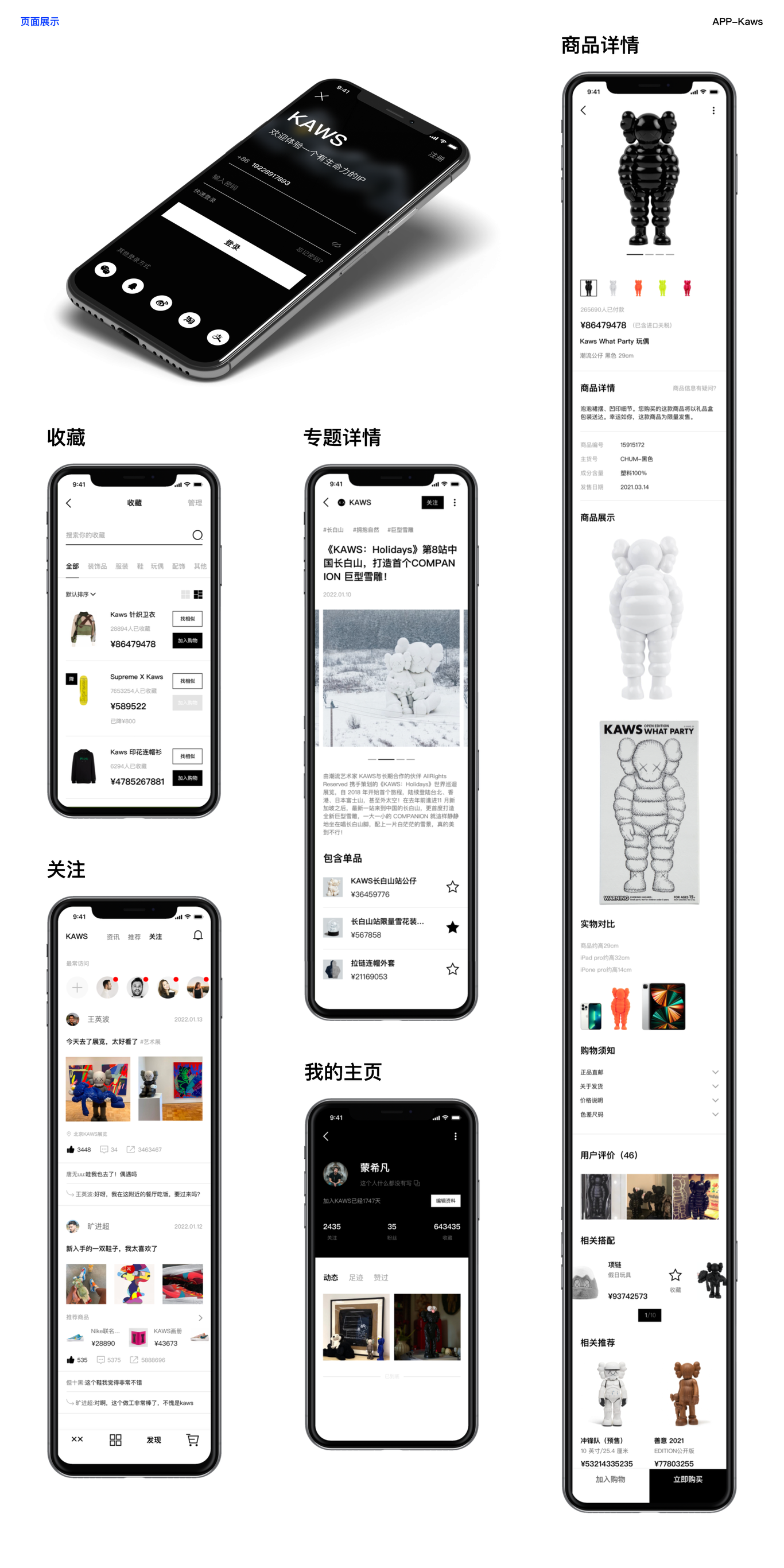 KAWS移动端APP设计图3