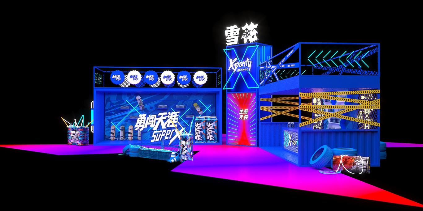 某品牌麗江快閃店3D效果圖圖1