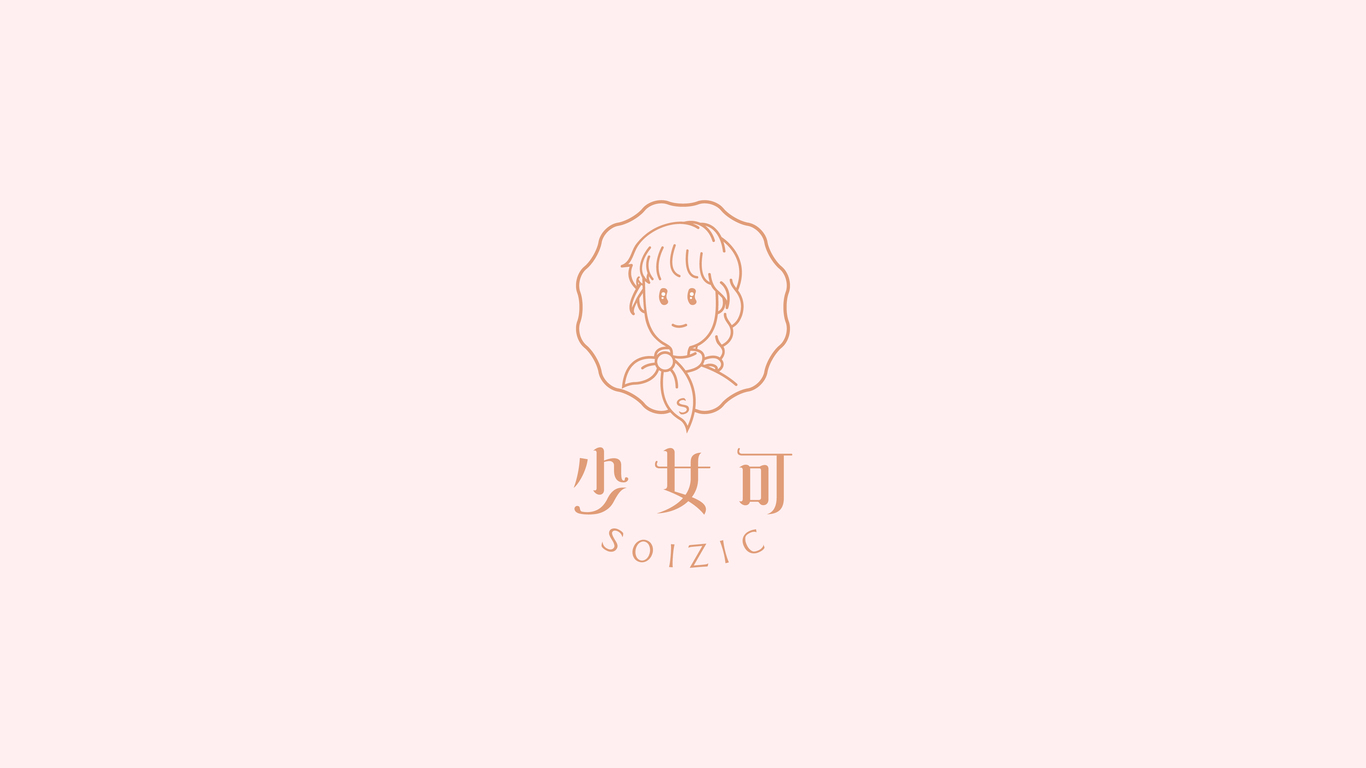 少女可絲巾品牌Logo設(shè)計(jì)圖0