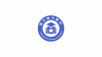 徽章標-加拿大移民教育類logo設計