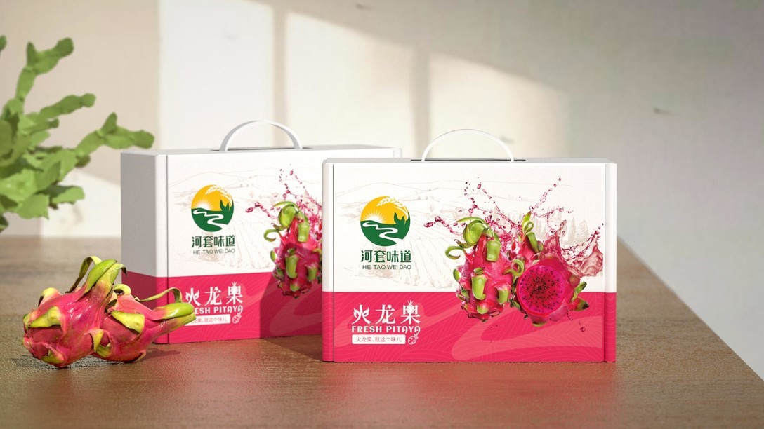 火龍果水果食品包裝包裝設計案例圖3