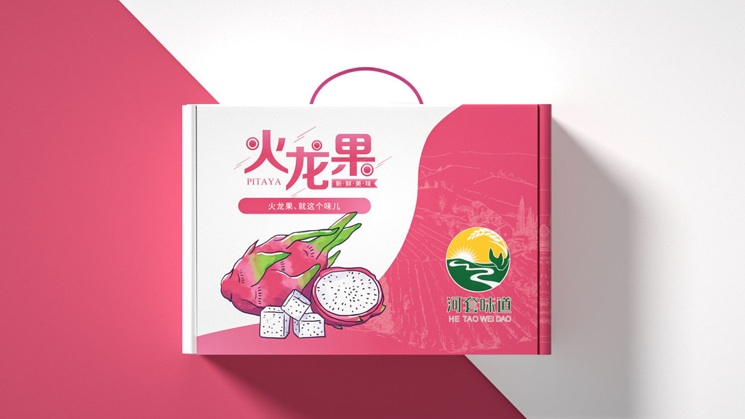 火龍果水果食品包裝包裝設計案例圖5