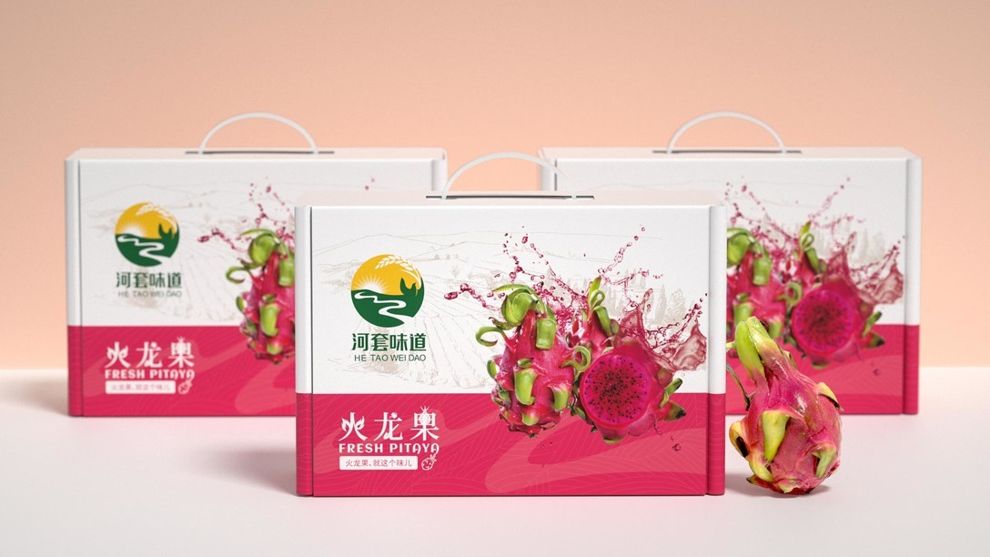 火龍果水果食品包裝包裝設計案例圖2