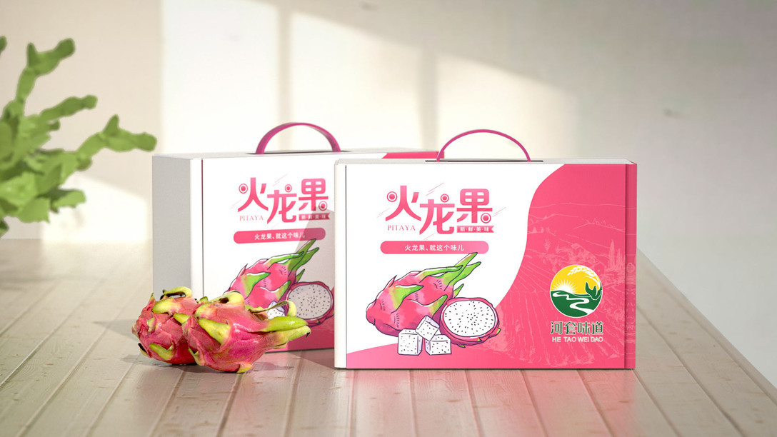 火龍果水果食品包裝包裝設計案例圖7