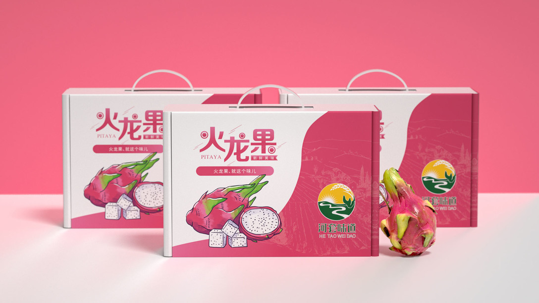火龍果水果食品包裝包裝設計案例圖6