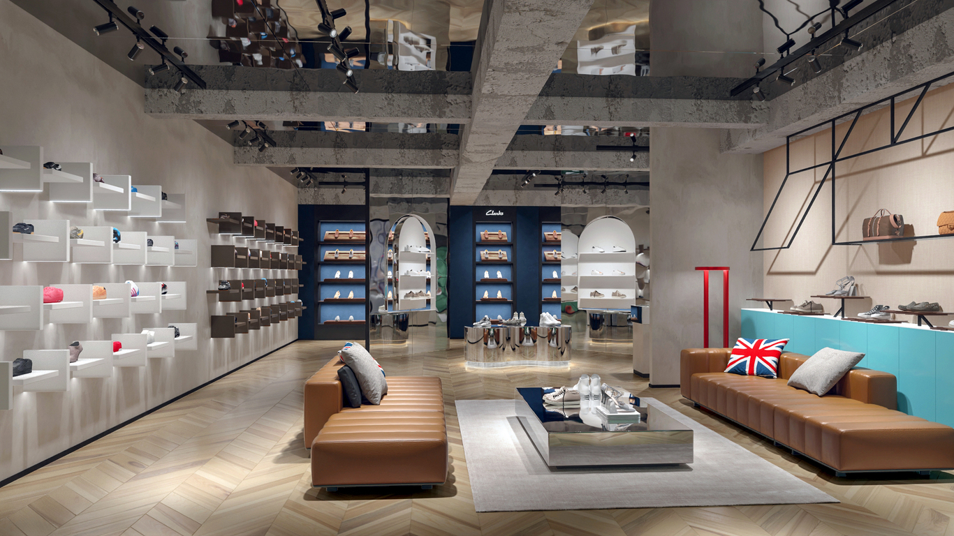 Clarks概念鞋店提案图1