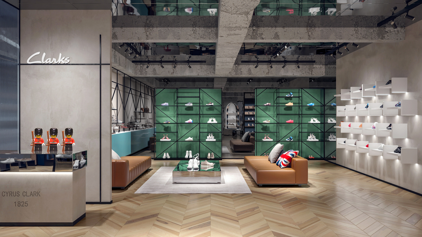 Clarks概念鞋店提案图2