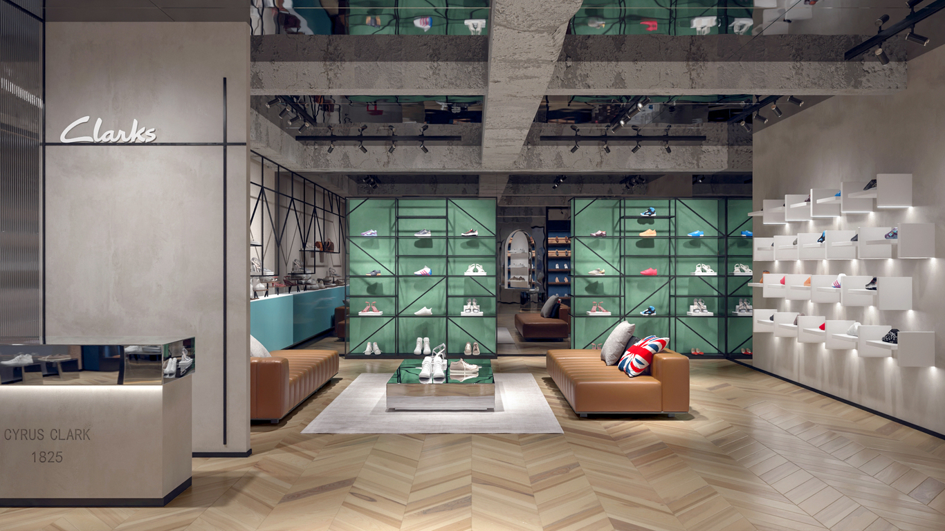 Clarks概念鞋店提案图0