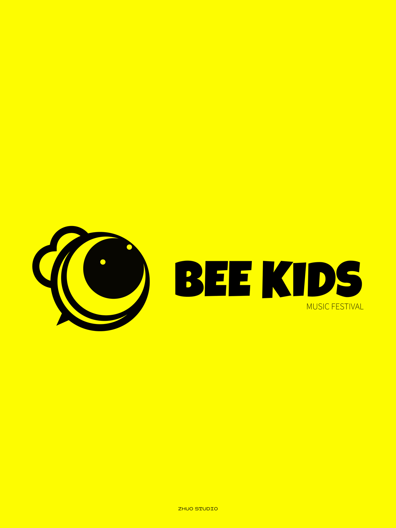 BEE KIDS 兒童音樂節(jié)品牌LOGO設計圖3