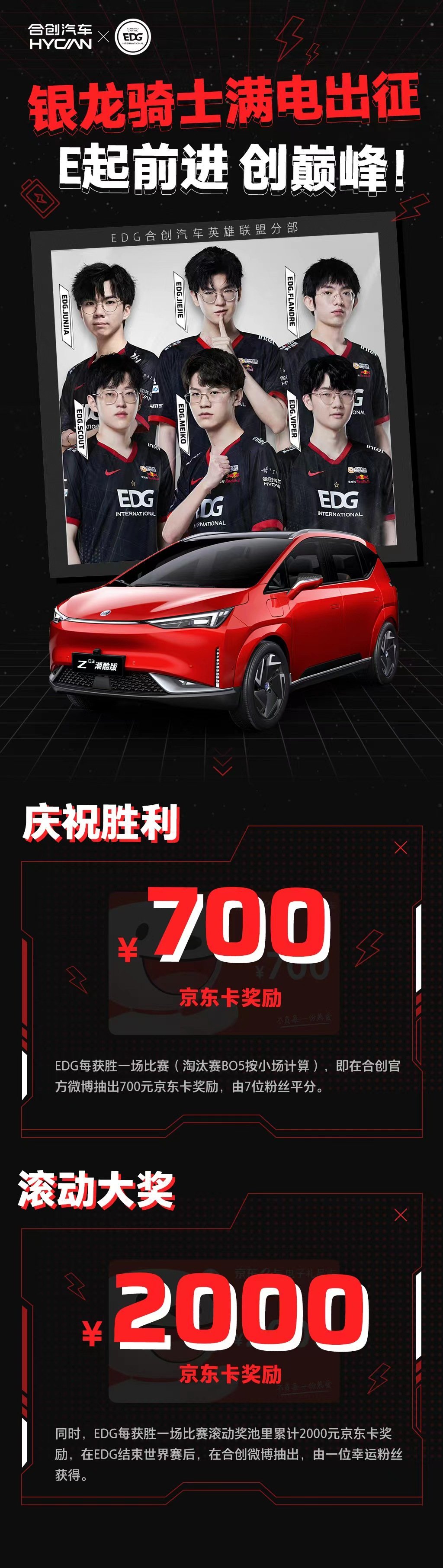 合创汽车??EDG小组赛宣发物料图0