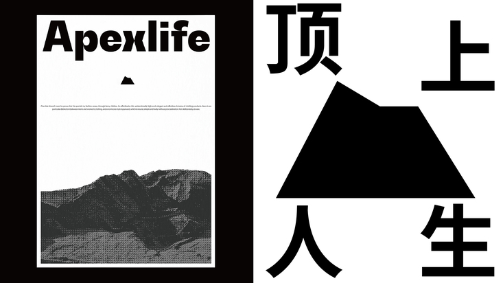 Apexlife?日本潮牌服飾品牌形象設(shè)計圖8