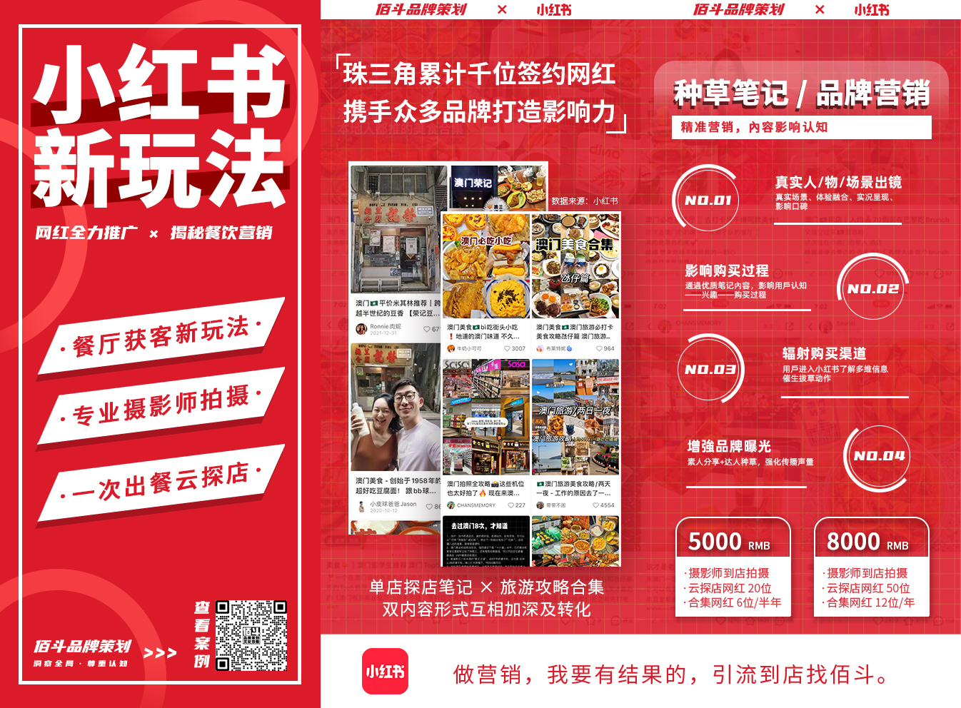小红书推广三折页图0