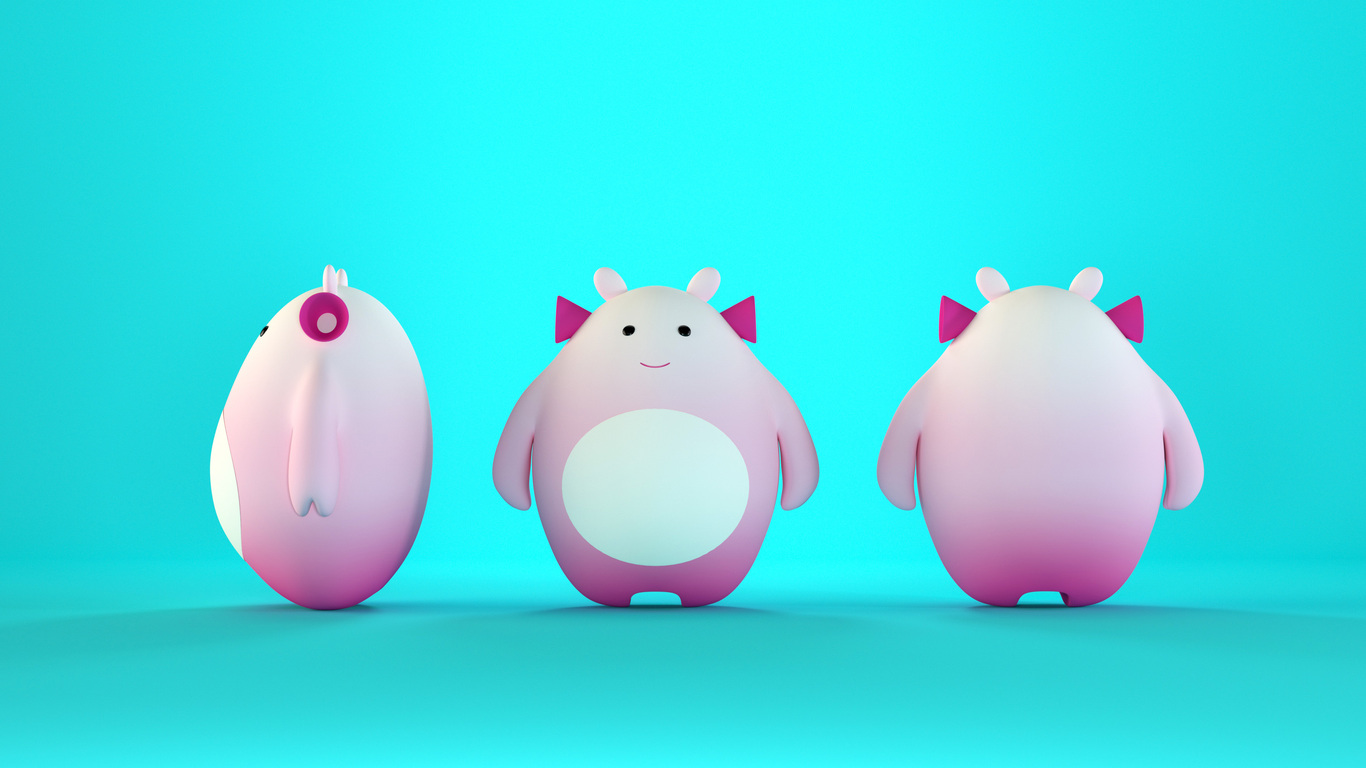 小怪兽卡通IP形象设计图1