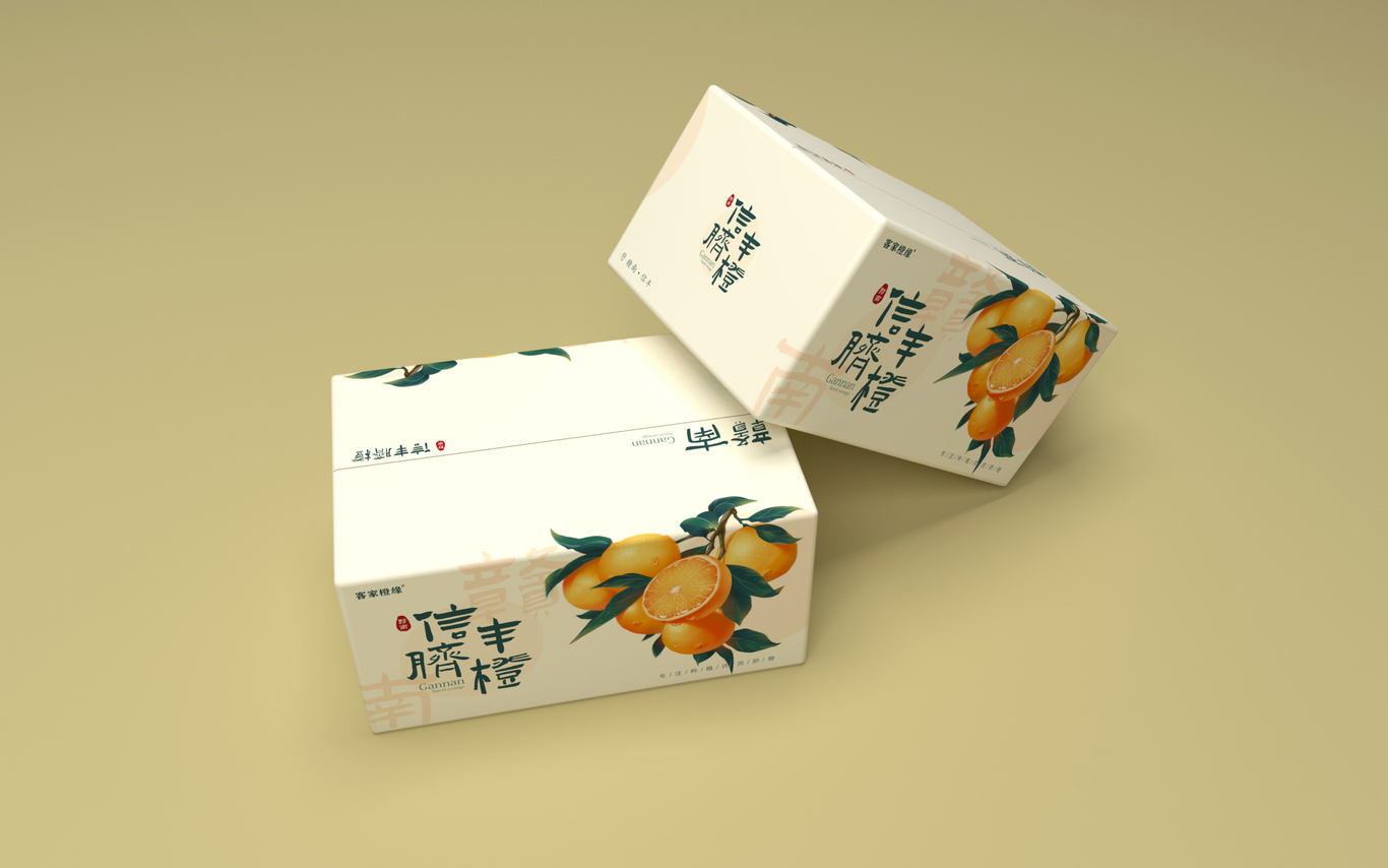 正大农业赣南脐橙插画包装设计图3