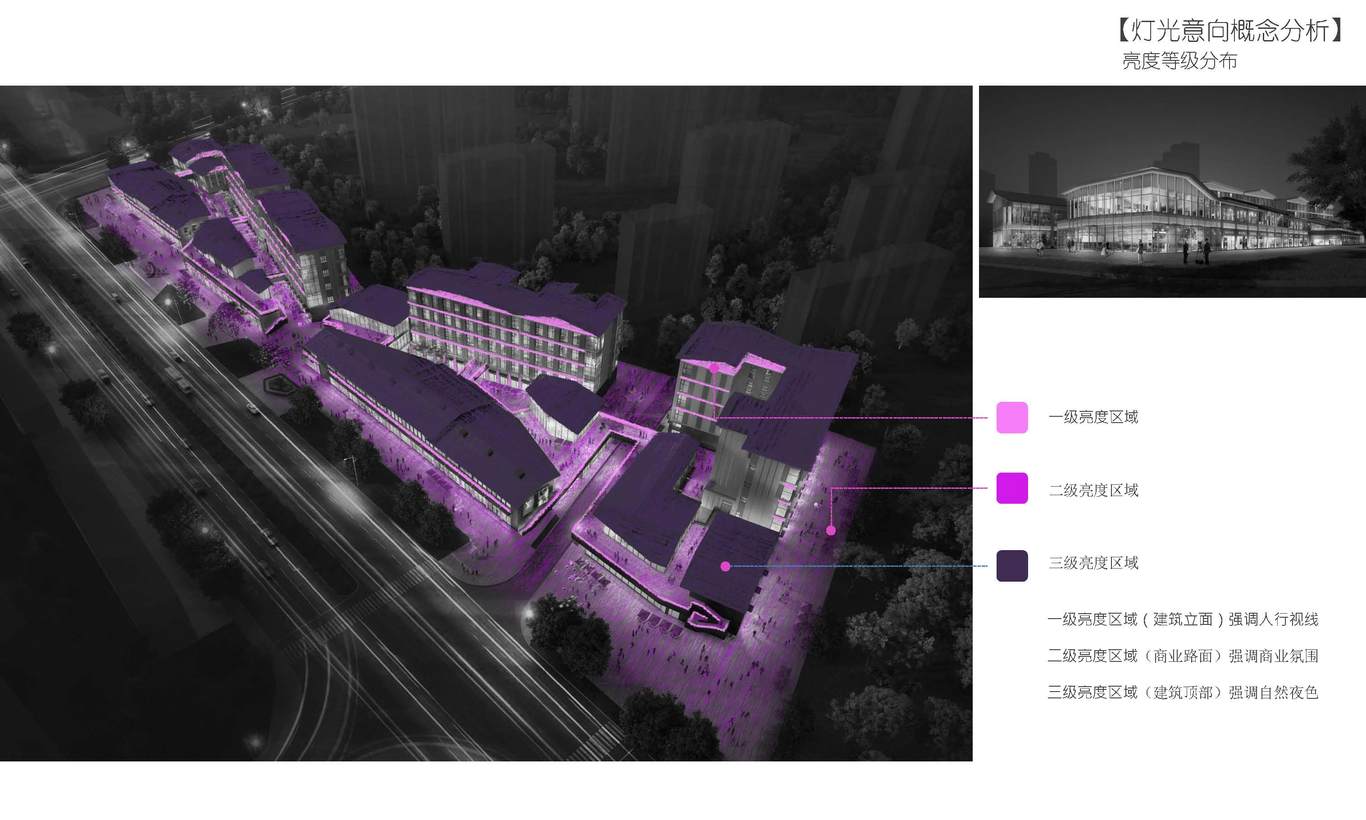 **市**區(qū)***鎮(zhèn)**改造/*A*B商業(yè)地塊/夜景燈光設(shè)計方案圖8