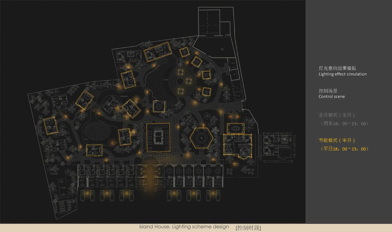 海島人家夜景照明燈光概念設(shè)計圖21
