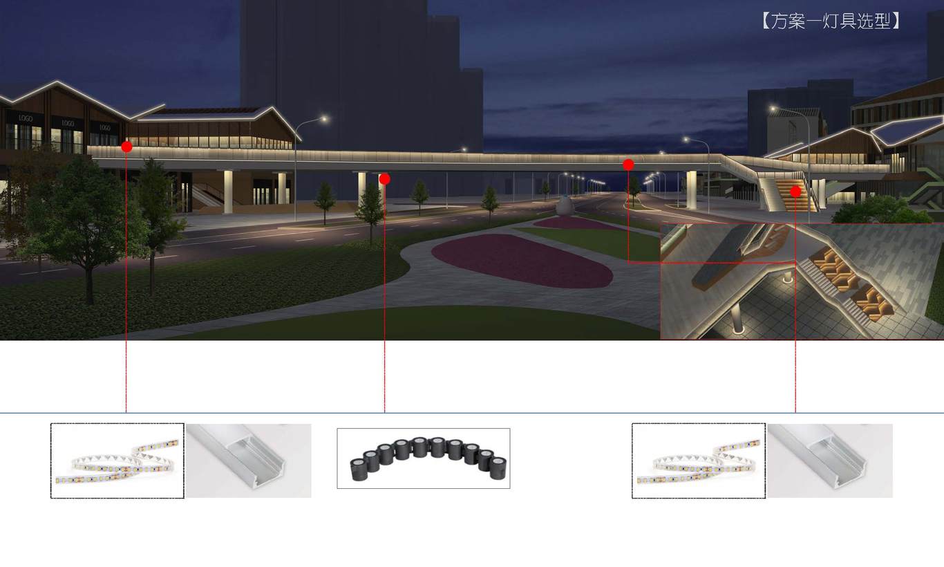 *1-*2過街天橋夜景燈光設(shè)計(jì)方案圖27