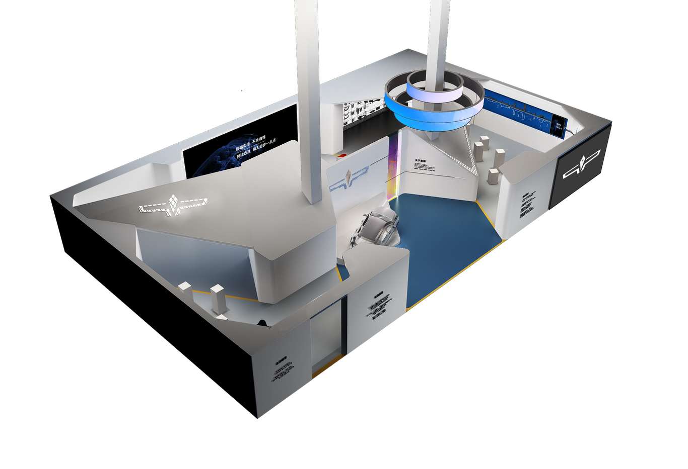 长春一汽富维汽车零件股份有限公司科技体验展厅室内设计图0