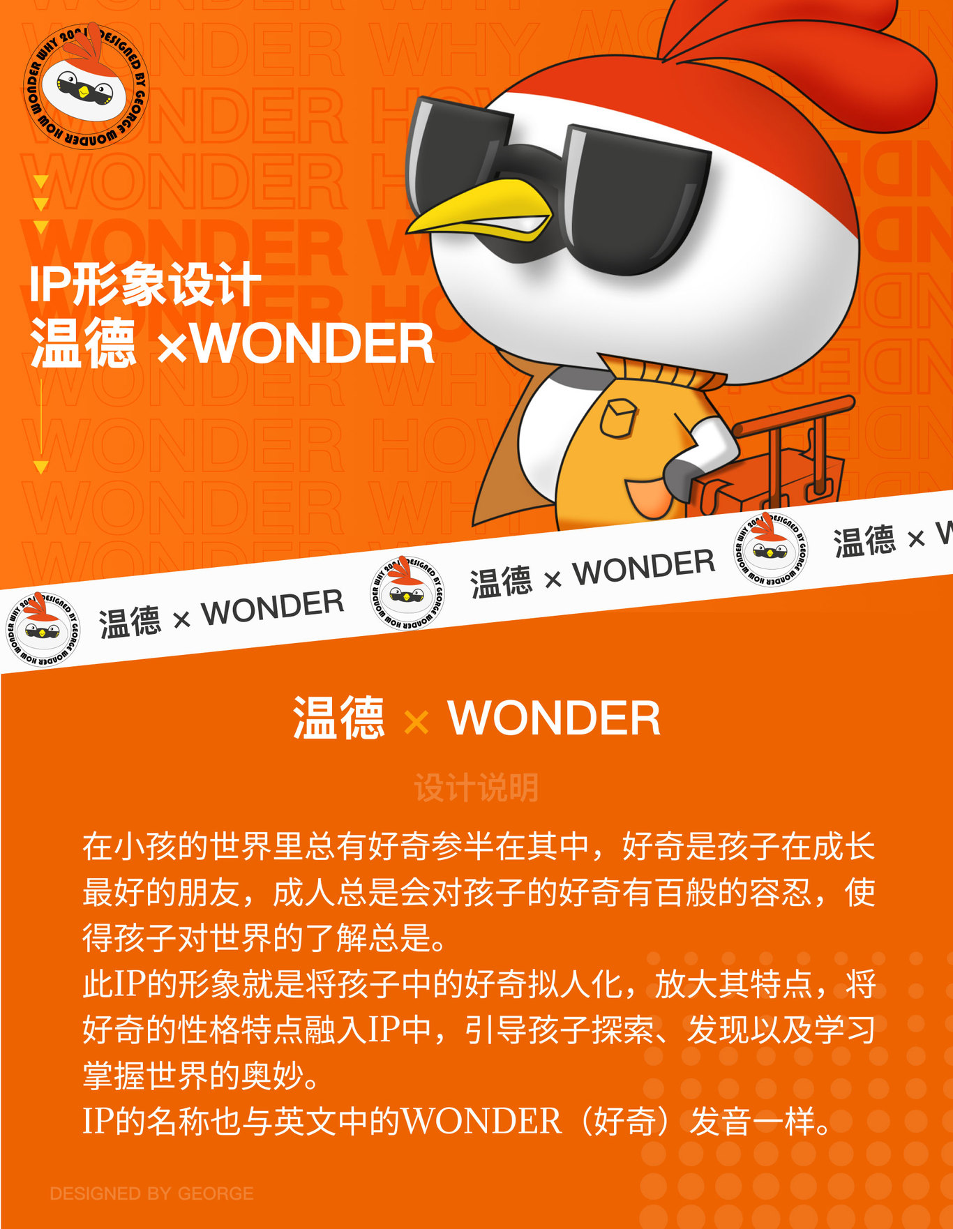 教育行業(yè)IP形象設(shè)計——WONDER圖0