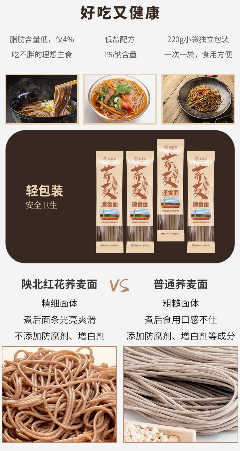 麗源食記食品電商蕎麥面產(chǎn)品詳情頁設計圖7