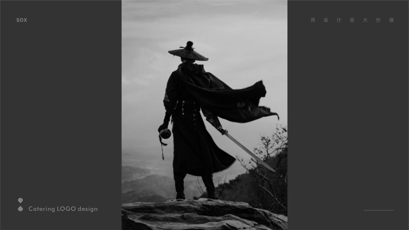 陜電俠 美食服務(wù)平臺LOGO設(shè)計(jì)圖1