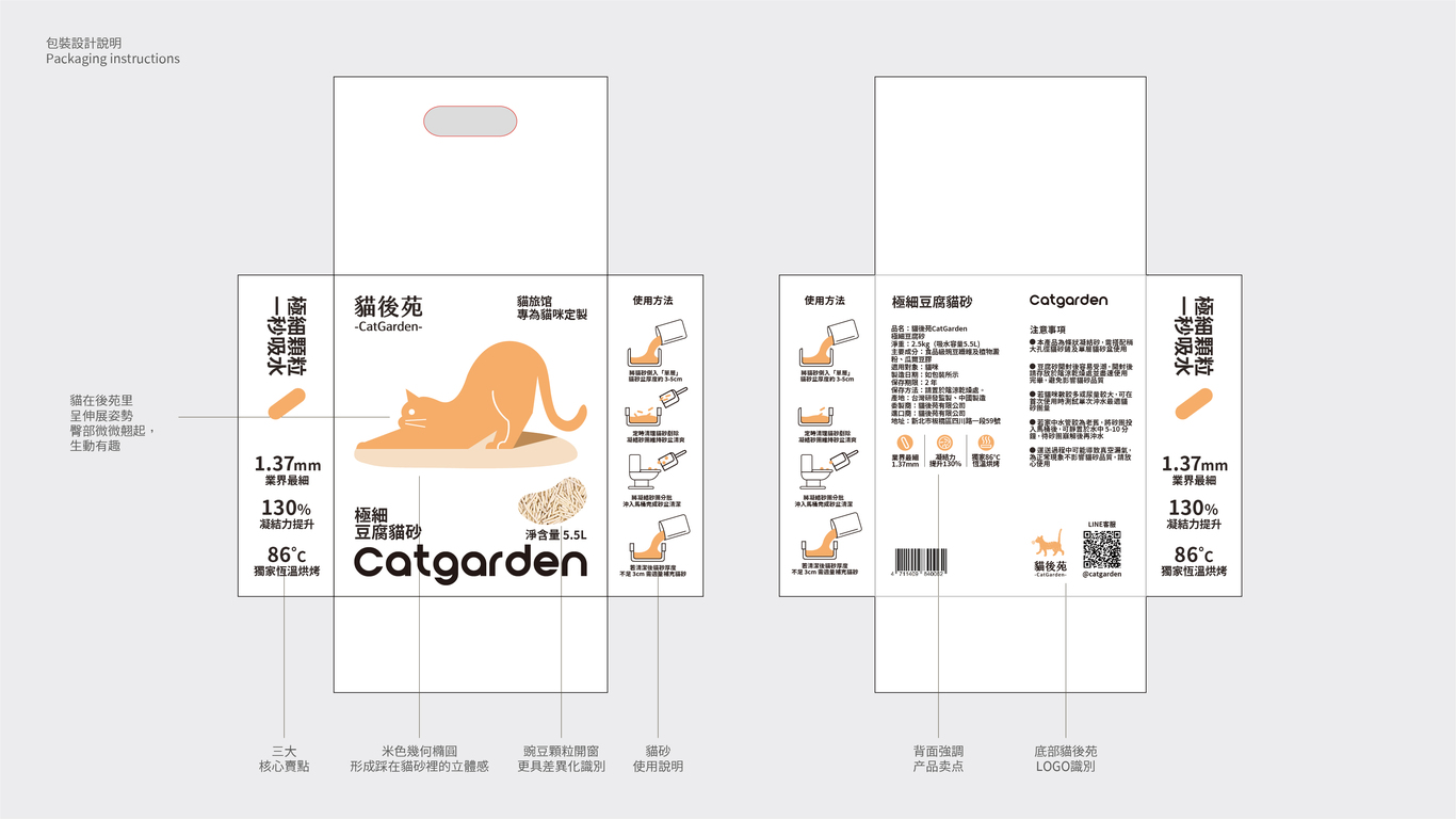 貓後苑CatGarden丨豆腐貓砂品牌包裝升級(jí)設(shè)計(jì)圖9