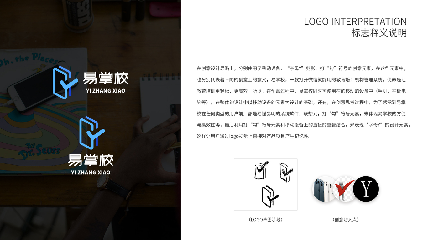 易掌校（品牌設(shè)計(jì)，logo設(shè)計(jì)，vi設(shè)計(jì)）圖1
