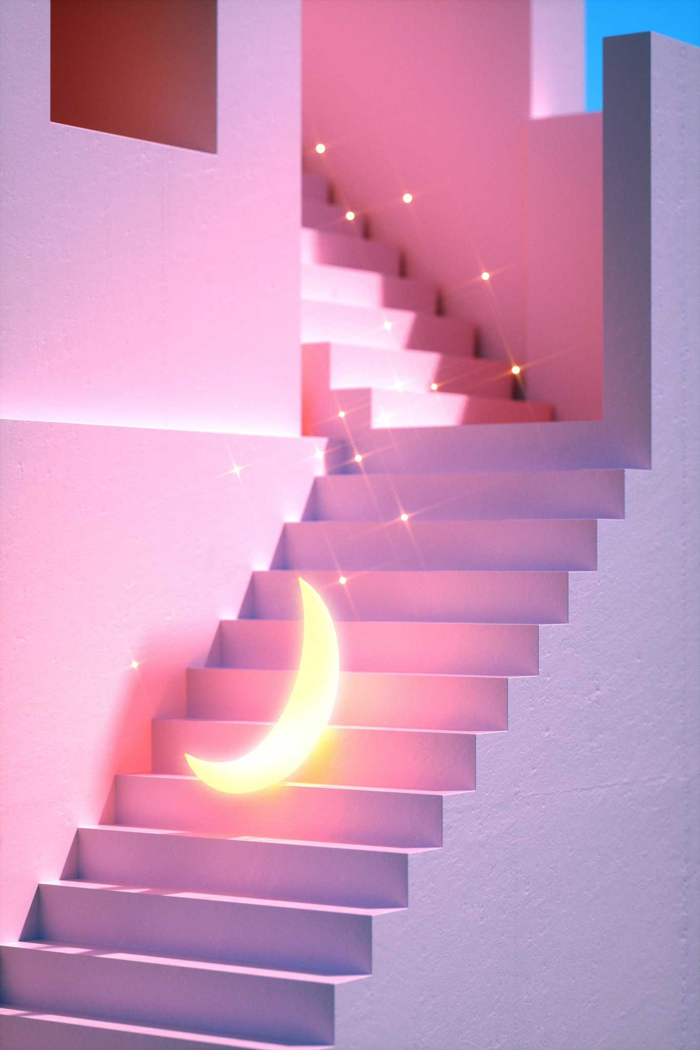 3D插画场景-月亮图5