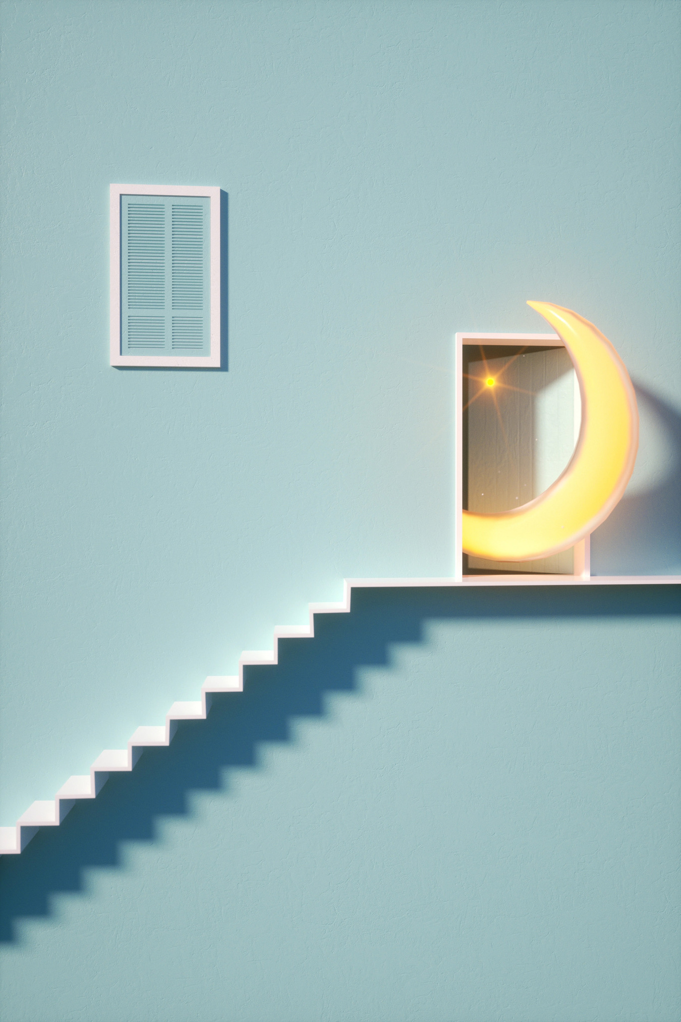 3D插画场景-月亮图15