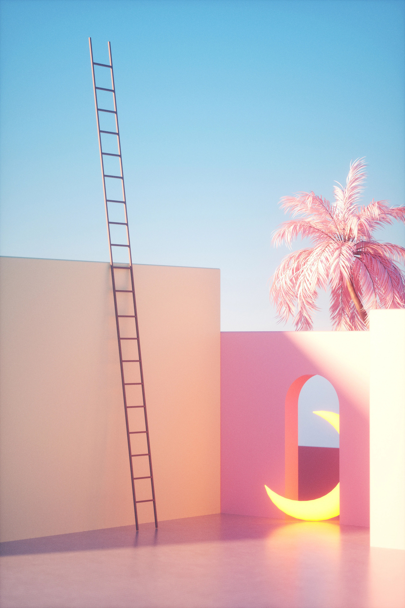 3D插画场景-月亮图16