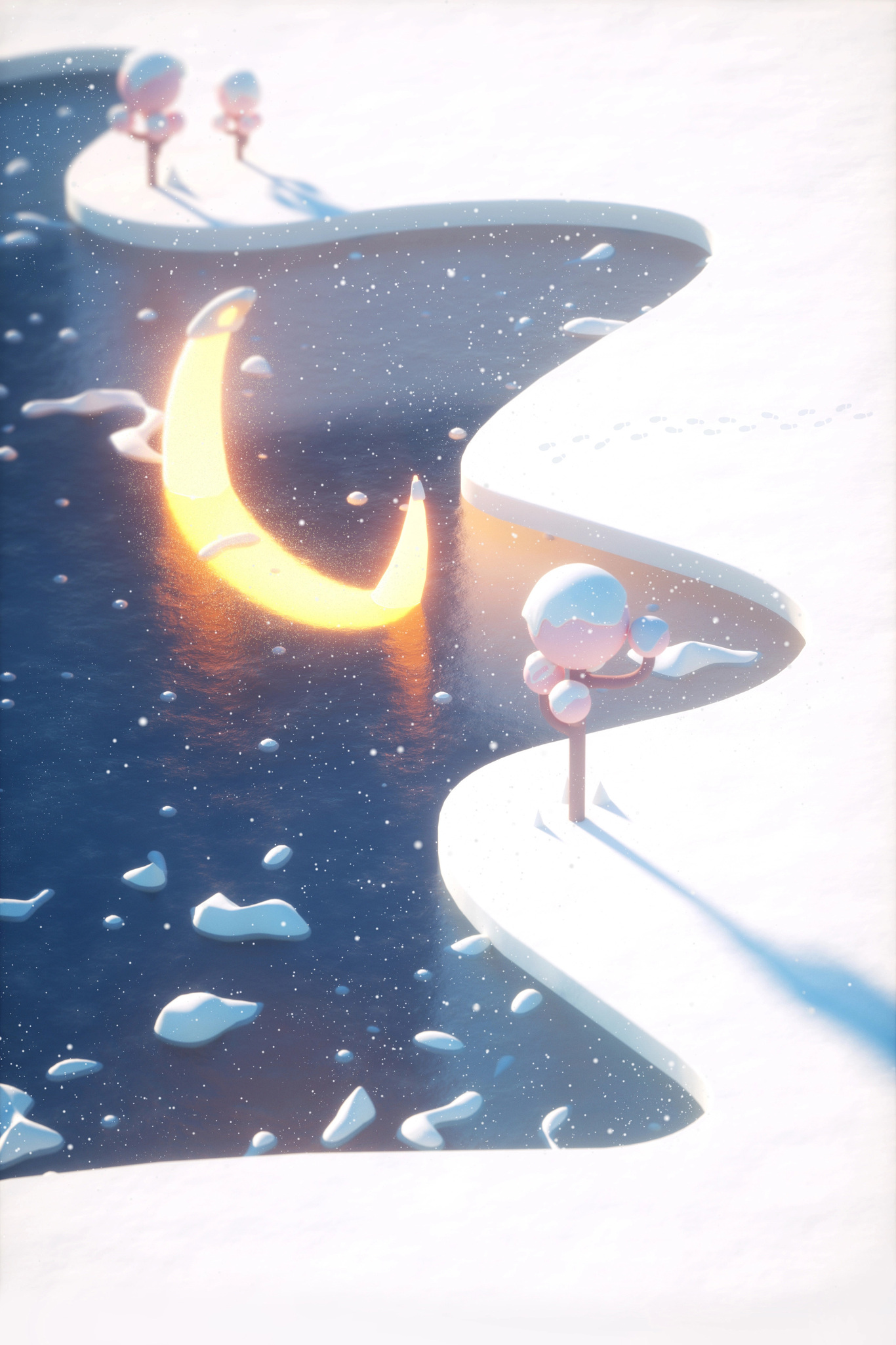 3D插画场景-月亮图7