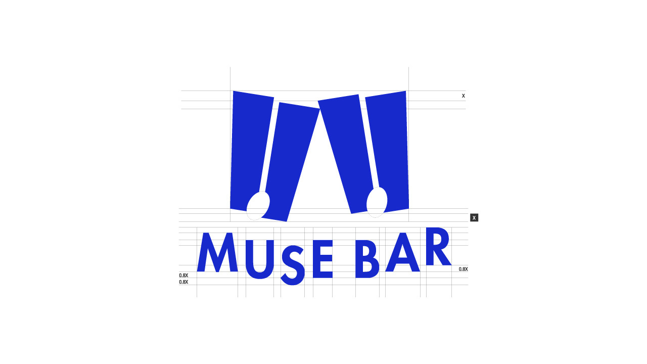 MUSE BAR logo設(shè)計(jì) | 音樂酒吧圖2