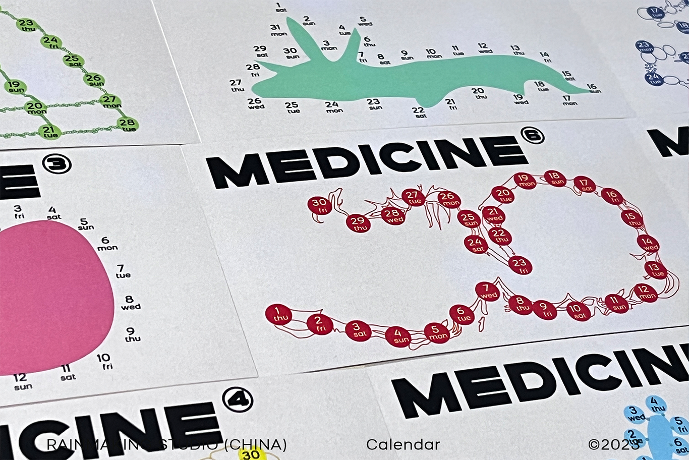 【文創(chuàng)設(shè)計(jì)】MEDICINE?2023年歷設(shè)計(jì)圖1