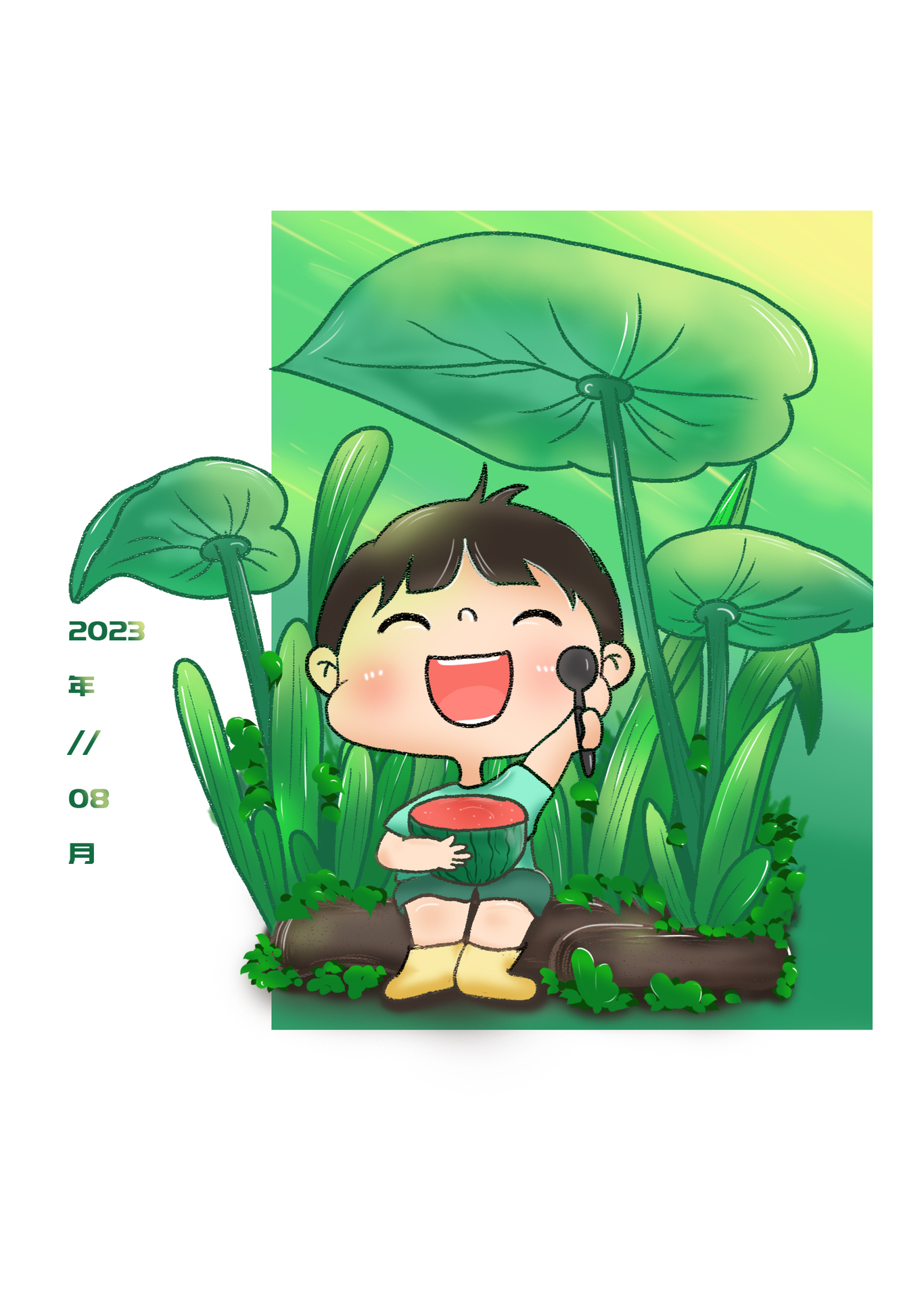 手绘Q版小场景图0