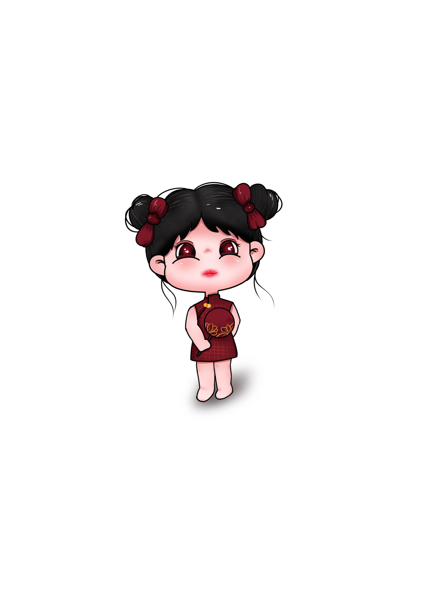 手绘Q版小场景图3