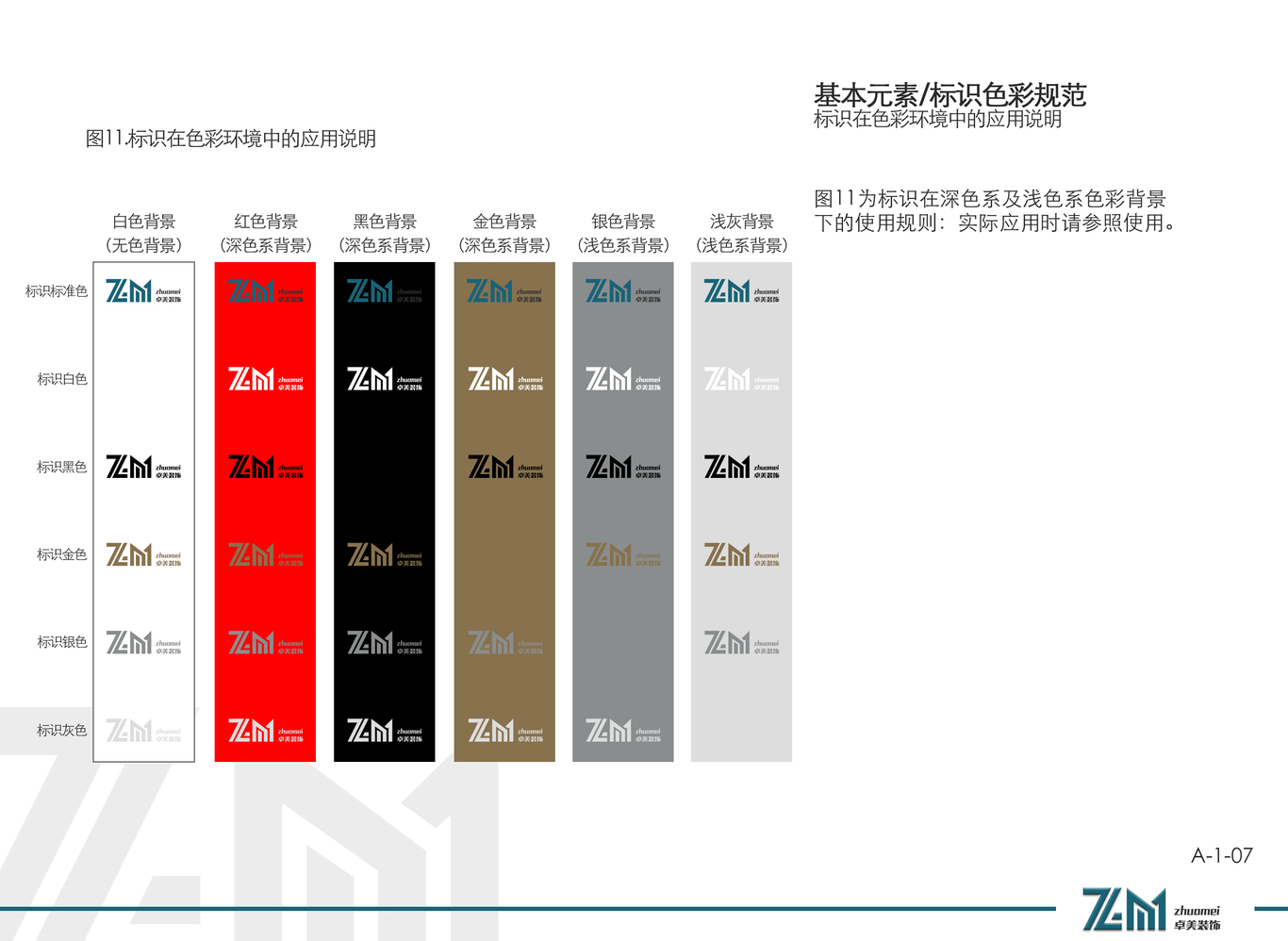 丽江卓美装饰公司品牌企业VI视觉设计图9