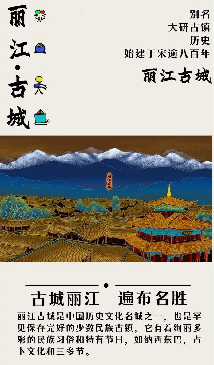 納西族插畫設計圖0