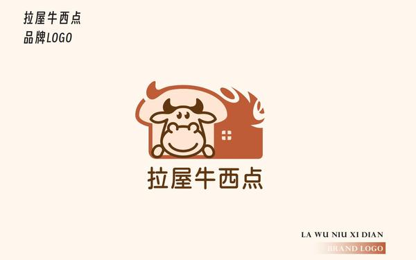 拉屋牛西點logo設(shè)計