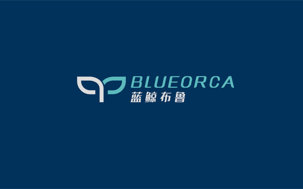 藍(lán)鯨BLUE電商公司LOGO設(shè)計(jì)