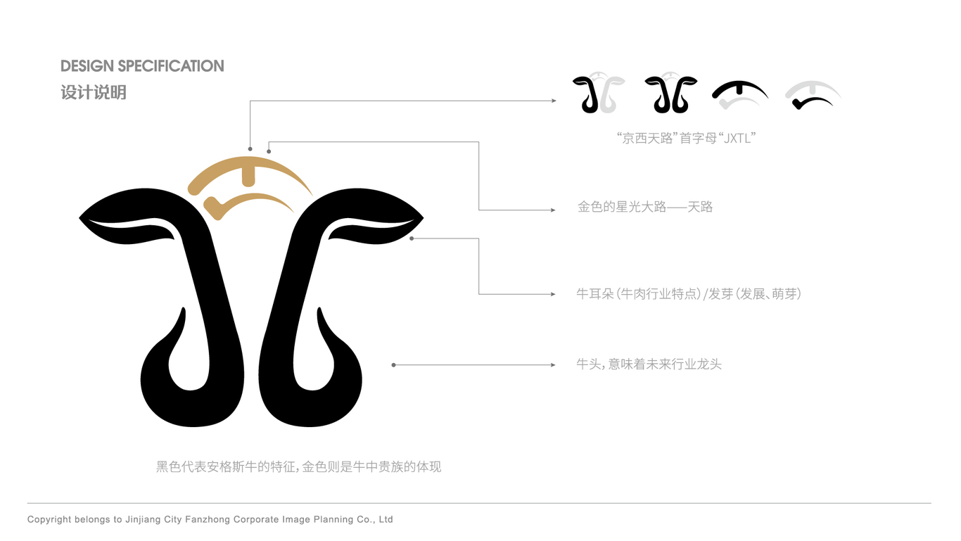 京西農(nóng)牧生鮮牛肉品牌包裝整體設(shè)計(jì)圖1