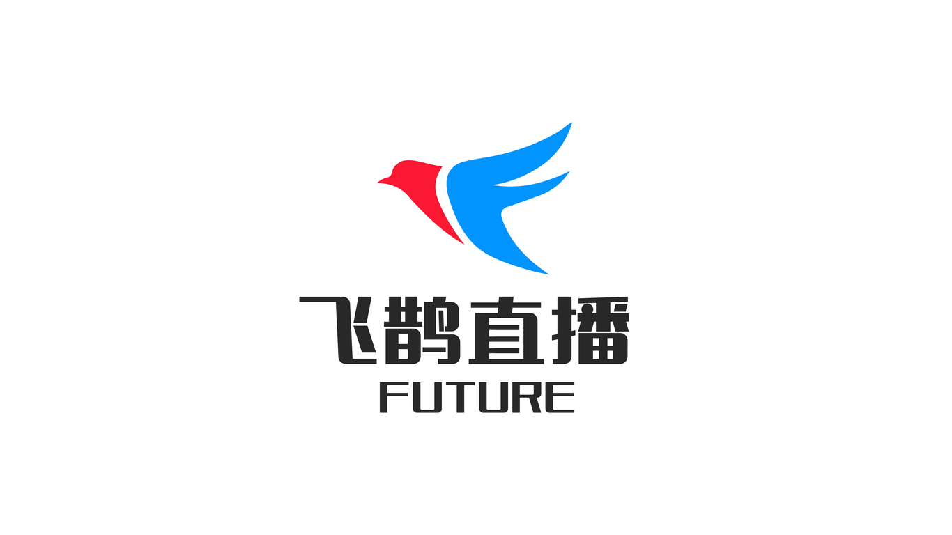 飛鵲直播丨直播間基地logo設(shè)計(jì)圖0