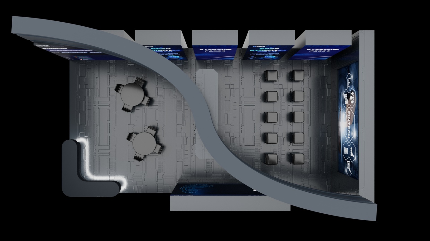 科技企業(yè)展位設(shè)計(jì)及效果圖圖1
