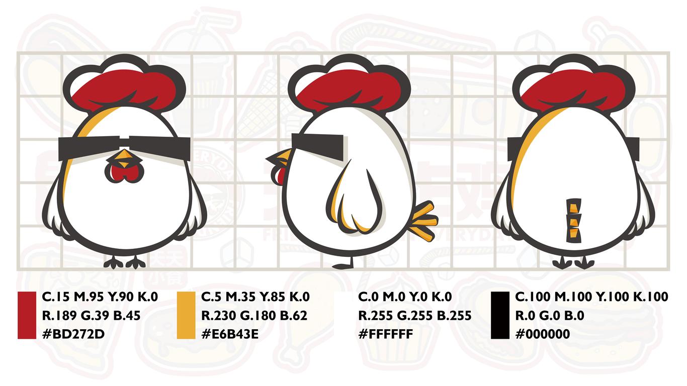 天天炸雞品牌IP視覺(jué)設(shè)計(jì)圖0
