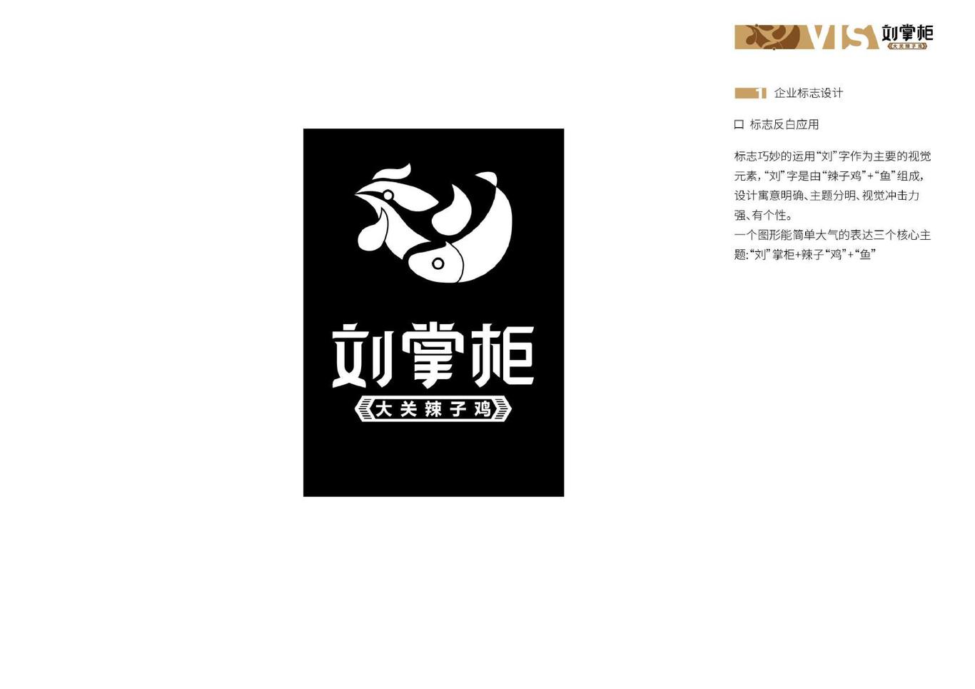 劉掌柜餐飲行業(yè)logo、vis系統(tǒng)設(shè)計圖3