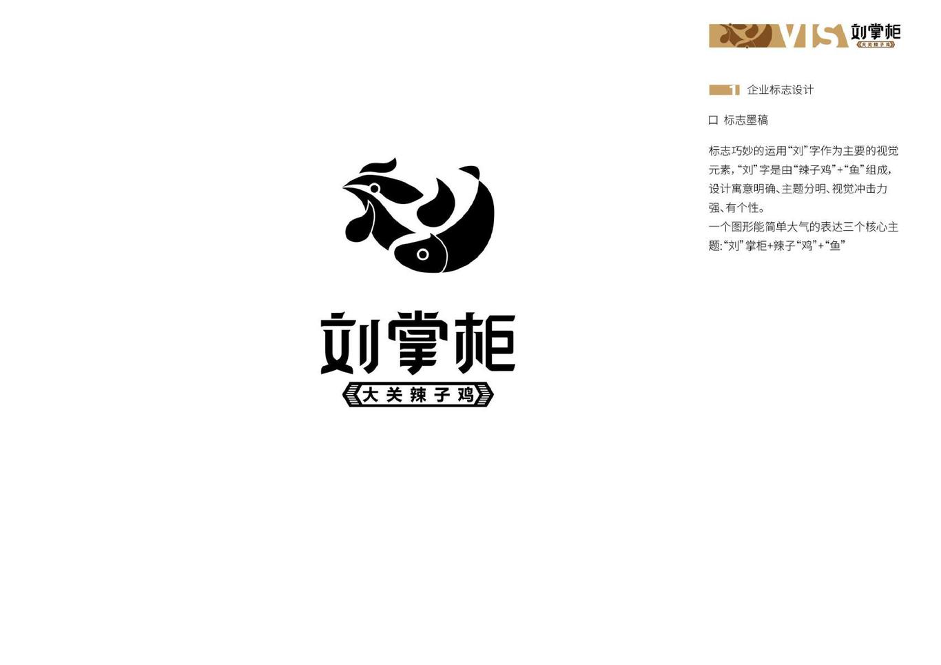 劉掌柜餐飲行業(yè)logo、vis系統(tǒng)設(shè)計(jì)圖2