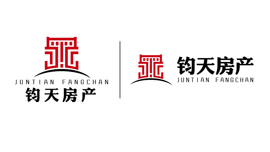 钧天房产建筑类品牌logo设计图2